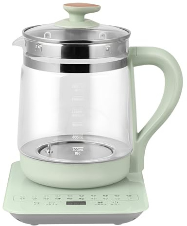 1.8L Electric Glass Teapot with Removable Infuser, Smart Touch Tea Kettle, Multifunctional Tea Maker with Preset Menu