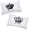 Kissenbezüge, Motiv „King“ und „Queen“, für Paare, romantisches Geschenk, lustiges Geschenk, Geschenk für Ehemann