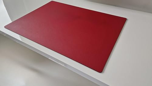 Schreibtischunterlage sanft lux Leder 70 x 50 Rot