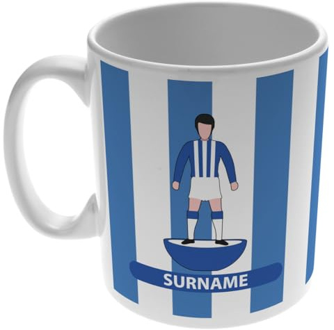 Personalised Player Figure 11oz Mug for Sheffield Wednesday Fans, Great for Owls Football Supporters, Ceramic Tea Coffee Mug