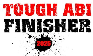 Power Towel Tough ABI Finisher 2025 - Farbe Weiss | Abitur Fitness & Sport-Handtuch mit Einer Botschaft| Verschiedene Motivations-Quotes| Größe 50 cm x 100 cm | POWERTOWEL aus Mikrofaser & Baumwolle