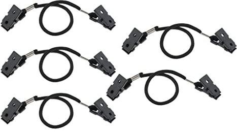 SM SunniMix 5 Stü Hutclips Schwarz Cap Retainers Geeignet Zum Angeln Bootfahren Segeln