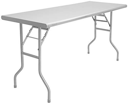 Zelsius Edelstahl Klapptisch für den Garten | 152 x 61 x 78 cm | Klapptisch für Camping, Campingtisch, Gartentisch | Folding Table, Portable Table, Klapptische, Gartenklapptisch, Camping Tische