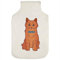 'Ginger Red Cat with Bow Tie' Hot Water Bottle Cover (HW00008911)