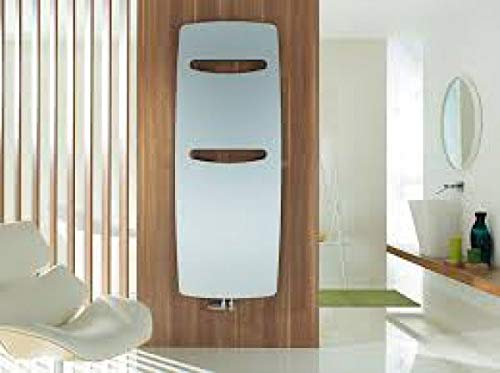 Zehnder vitalo Design Heizkörper VIT-120-060, 1200x590 mm, Ausführung Cut, mit Mittelanschluss, Badheizkörper: Weiß RAL 9016 - ZV200359B100000