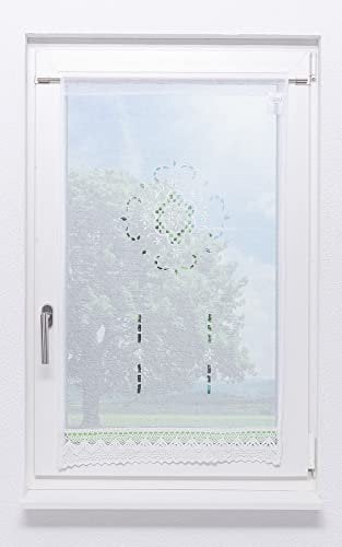 LYSEL Scheibengardine Landhaustraum (Bx H) 90cm * 180cm weiß/weiß