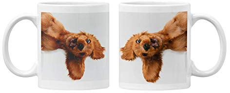 Super Lemon Springer Cocker Spaniel Printed Mug, Tea Coffee Hot Drinks Mug, Eco-Friendly Novelty Printed Mug Gift for Family Friends, Colleagues and Dog Lovers on Holidays, Birthdays, Christmas 11oz