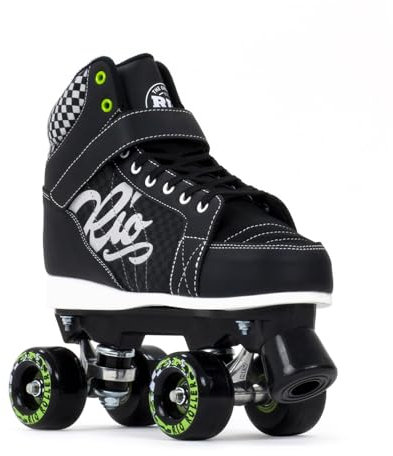 Rio Roller Mayhem II Rollschuhe für Erwachsene, Unisex, Schwarz, Größe 40 1/2