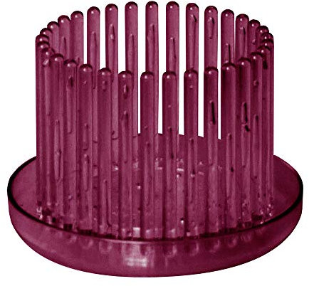 Orchitop S-Set - Design Orchideentopf inkl. Untersetzer für kleinere Orchideen, Farbe weinrot