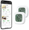 Ankilo Upgraded Kabelloses Thermometer Hygrometer Bluetooth genauer und empfindlicher Innenraumtemperatur-Feuchtigkeitssensor mit Datenexport für Haus Garage Gewächshaus Babyzimmer 2er Pack
