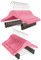 COM-FORT HOUSE | Percha Madera Cadete con Pinzas| Percha Infantil | Color Rosa| Percha Madera de Arce | con Muescas Antideslizantes | 30 x 1.2 x 22 cm | Pack 24 Unidades |