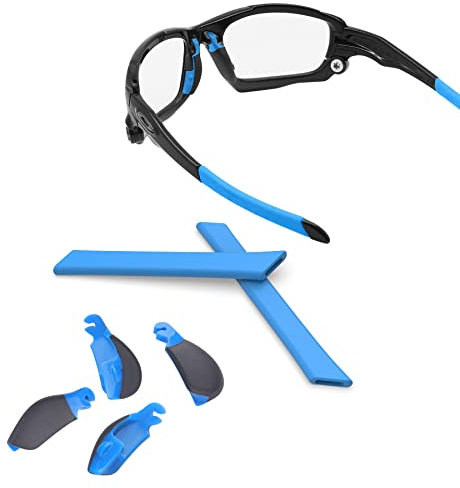 ThunderClap Nasenpads und Ohrsocken, Gummi-Set für Oakley Split Jacket/Split Jacket belüftete Sonnenbrille, himmelblau, Split Jacket/Split Jacket Vented