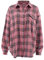 Chemise à carreaux rose pour femme - Style urbain - Style décontracté - Manches longues, Vichy, S