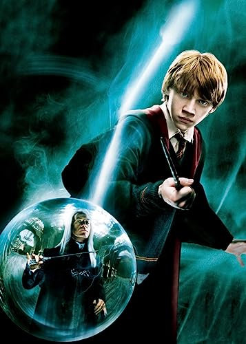 Displate - Poster aus Metall - Einfache Montage ohne Bohren - Wizarding World - Order of the Phoenix Movie Posters - HP5 Ron and Mr. Malfoy - Größe M - 32x45cm Matt
