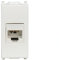 FANTON 23713-27 Presa dati RJ45 UTP 180° cat.6 crimpaggio senza utensile con adattatore per placche e supporti BTICINO MATIX