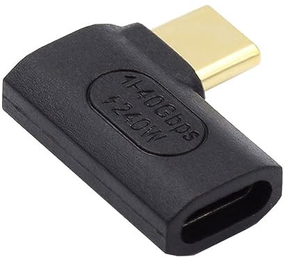 chenyang USB C Stecker USB4 Typ C 240W Leistung 40Gbps Daten 8K Video Verlängerung Stecker Adapter 90 Grad rechtwinklig