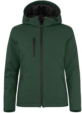 Clique Clique Equinox Veste Softshell isolée pour femme, vert bouteille, XX-Large