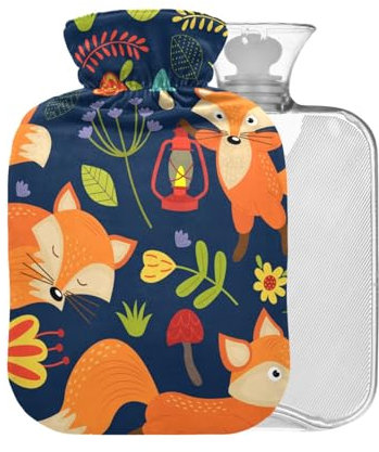 Fox BAP Free Wärmflasche mit Bezug, 2 l, großer warmer Wasserbeutel zur Schmerzlinderung, Nacken, Schultern, Kopfschmerzen