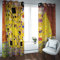 PARREN Goldener romantischer Verdunkelungsvorhang für Wohnzimmer Schlafzimmer Gästezimmer - Gustav Klimt der Kuss mit Nicolas Cage Drucken Drapes 2 Stück 175x180cm