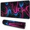 Giecy Gaming Mouse Pad, XXL Keyboard Mouse Mat Desk Pad with Non-Slip Rubber Base for Office & Home Computers, Laptop, Gaming (Colorful Line, 80 x 30 cm)