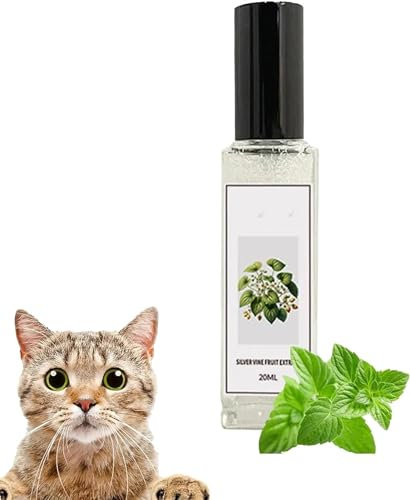 Qoobom Herbal Cat Joy, Katzenminze-Spray für Katzen, Katzenkratzspray, Katzentrainingsspray mit Katzenminze, Katzen-Stress- und Angstlinderung, Katzenberuhigungsspray für Indoor-Katzen (1 Stück)