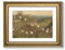 ARPEOTCY Wandkunst, Vintage-Stil, goldgerahmt, Retro-Blumen-Rosen-Landschaftsgemälde, Blumen, Leinwanddrucke, Kunstwerk für Wohnzimmer, viktorianische antike Wanddekoration für Badezimmer,
