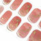 DANNI & TONI Semi Cured Nail Strips,Foil Stamping Soft Self-Adhesive Gel Nail Stickers,Salon-Quality Gel Nail Polish Strips (Metallic Sands) 28 Stickers