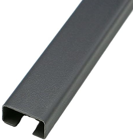 Serenitison Cable Cover Protector,Square Trunking,Floor Cable Cover,2 Root 1 M Trunking,Stainless Steel Cable Trunking,Self Adhesive Cable Tidy,Decorative Wire Hider,Electrical Cable Management