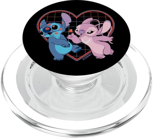 Disney Lilo and Stitch Angel Heart Kisses PopSockets PopGrip für MagSafe