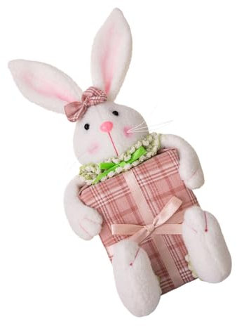 GRIRIW Aufblasbarer Osterhase Einhorn Schweinchen Plüschtiere Kostüm Kuscheltiere Kaninchen Dekoration Ornament Gartenstatuen Outdoor Hasenmodell Heimhasenfigur Ostern Pp