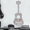 ANATTASOUL Gitarre und Text Wandtattoo, Wandaufkleber Wandsticker Wanddeko Selbstklebend für Wohnzimmer, Schlafzimmer, Flur, Badezimmer, Küche, Wanddeko