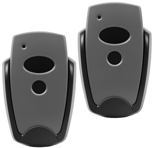 2 unidades de mando a distancia para puerta de garaje, 868 MHz, mando a distancia, doble botón, abridor de puerta de garaje, mando a distancia para puerta de garaje