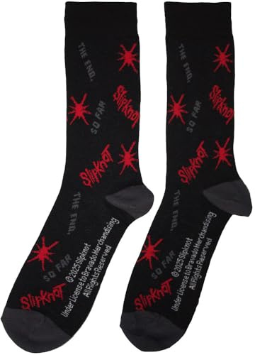 Rock Off officially licensed products Slipknot All Over Print Splat The End So Far Ankle Socks One Size