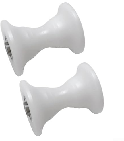 Lagerrad für Rudergerät, passend für 60 x 30 mm elliptische Rohre, reibungslose Bedienung (2 Stück)