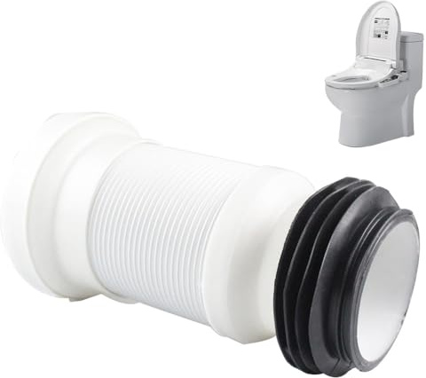 WC-Anschlussrohr, Universellen WC-Anschluss set Flexibel Anschlussdurchmesser 260mm-500mm, WC-Abfluss, Einstellbar Rohr Anschluss für Toilette Abfluss Rohr Siphon