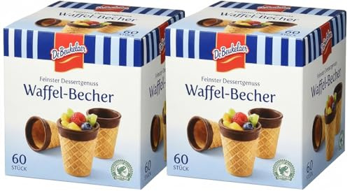 minafood Set für Waffel-Becher Kakaoglasur 2x230g + Notizblock