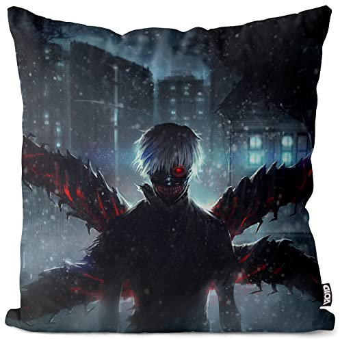VOID Kaneki Encouter Kissenbezug Kissenhülle Outdoor Indoor Tokyo Anime Manga, Kissen Größe:40 x 40 cm