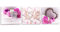Feeby Impression Sur Toile 3 Parties Fleurs Roses Cœur 120x40 cm Tableaux Tableau Mural Image Moderne Photo Décoration Murale Artistique Photographie Design Chambre Salon Cuisine Love Rustique Rose