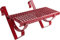 Dachtritt Steigtritt 40 cm für Dachziegel und Biberschwanzziegel zum Einhängen (RAL 3004 - Kirsche)