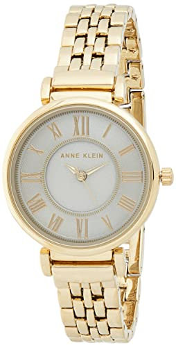 Anne Klein Women's Bracelet Watch Gold/White