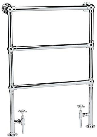 Milano Derwent Chrome Ladder Style Heated Towel Rail - 966mm x 673mm
