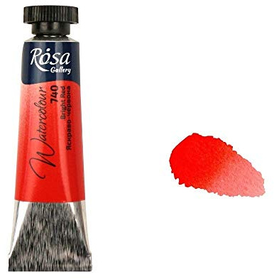 Professional Watercolour Paint, 10ml Tubes, Gallery, Artist Quality (Bright Red)