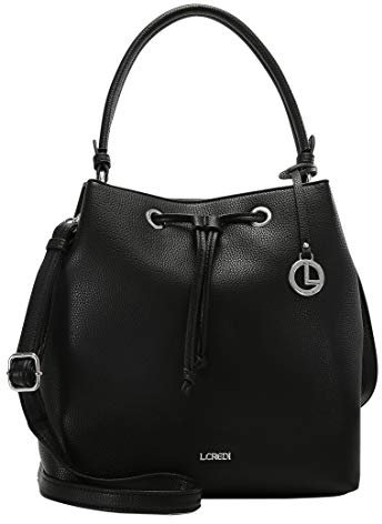 L.CREDI Damen Ebony Handbag, Schwarz