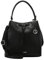 L.CREDI Damen Ebony Handbag, Schwarz