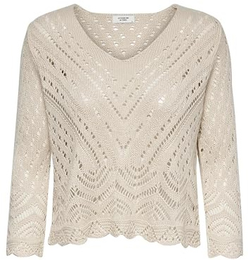 ONLY Damen Strickpullover 1 | Knit Fit, 3/4 Arm, Basic, Bei max. 30 grad im schongang waschen