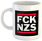 Hellweg Druckerei Huuraa Kaffeetasse FCK NZS Logo Geschenk Idee Keramik 330ml Kaffee-Becher mit Spruch