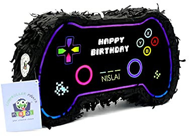 Nislai® Controller Pinata Geburtstag | Ideal für die Gaming Party Dekoration | Pinata Geschenk | u. 43x25x10