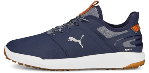 Puma Golf Mens Ignite Elevate Golf Shoes - Puma Navy/Puma Silver - UK 8