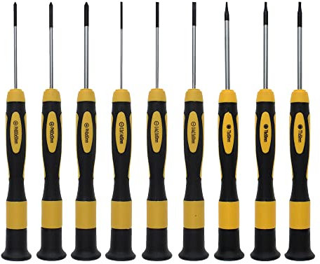 NOREX Präzisionsschraubendreher Set magnetisch | Schlitz Kreuz Torx Mini Schraubendreher Set | Feinmechaniker kleine Schraubenzieher Set
