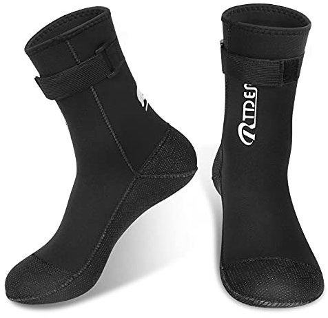 Rtdep 3mm Calzari Neoprene Calzari Sub Antiscivolo Calzari Beach Volley Impermeabili Calzari Sub 3MM Calzari Antiscivolo per Apnea e Immersion(S)